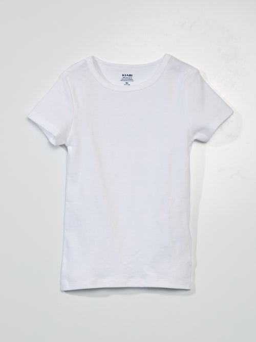 Setje met 3 slim-fit shirts met korte mouw - Kiabi