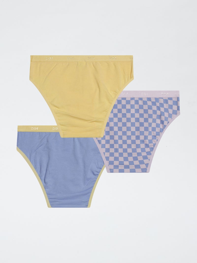 Setje met 3 slips 'DIM' Blauw - Kiabi