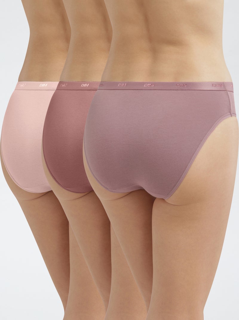 Setje met 3 slips 'DIM' Rose - Kiabi