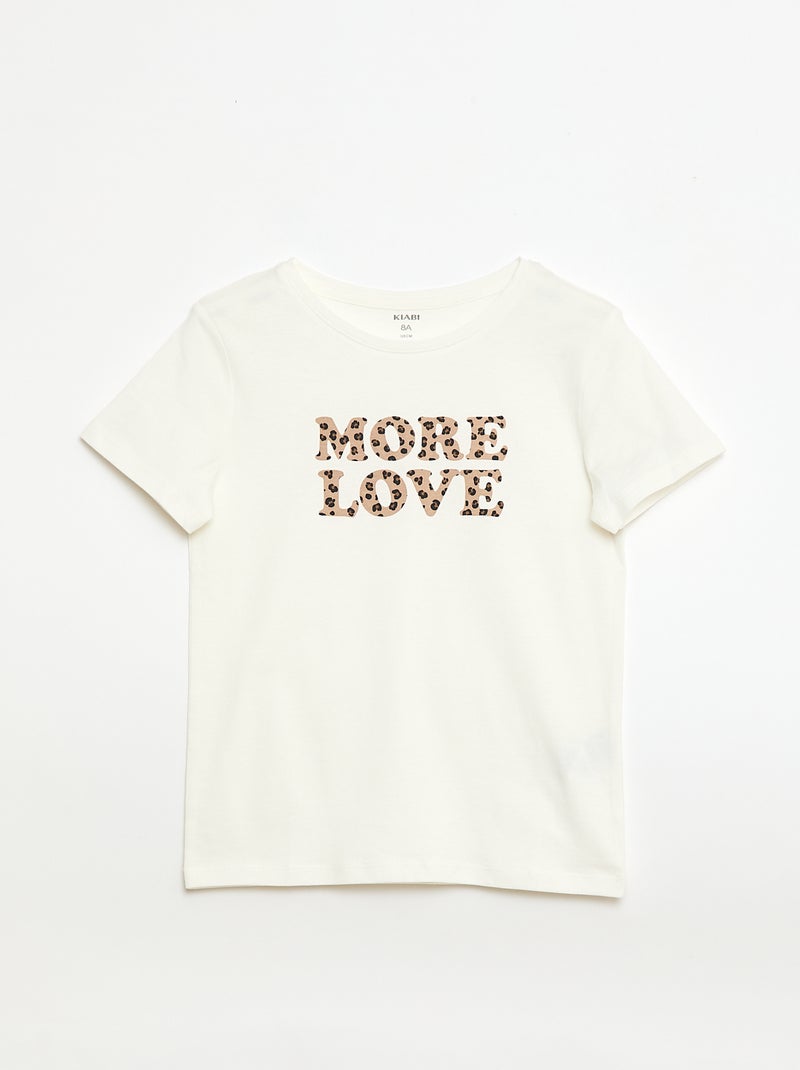 Setje met 3 T-shirts met korte mouw Biege - Kiabi