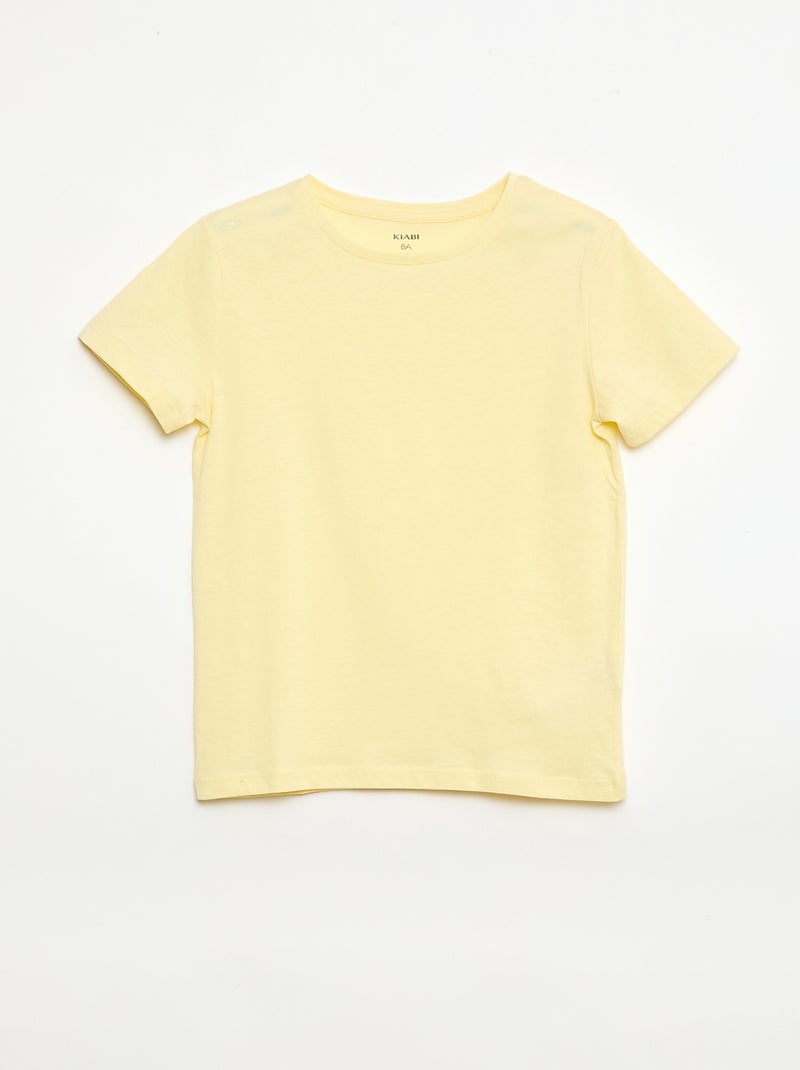 Setje met 3 T-shirts met korte mouw Geel - Kiabi