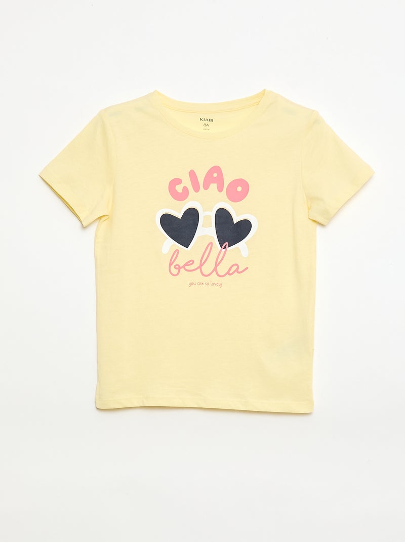 Setje met 3 T-shirts met korte mouw Geel - Kiabi