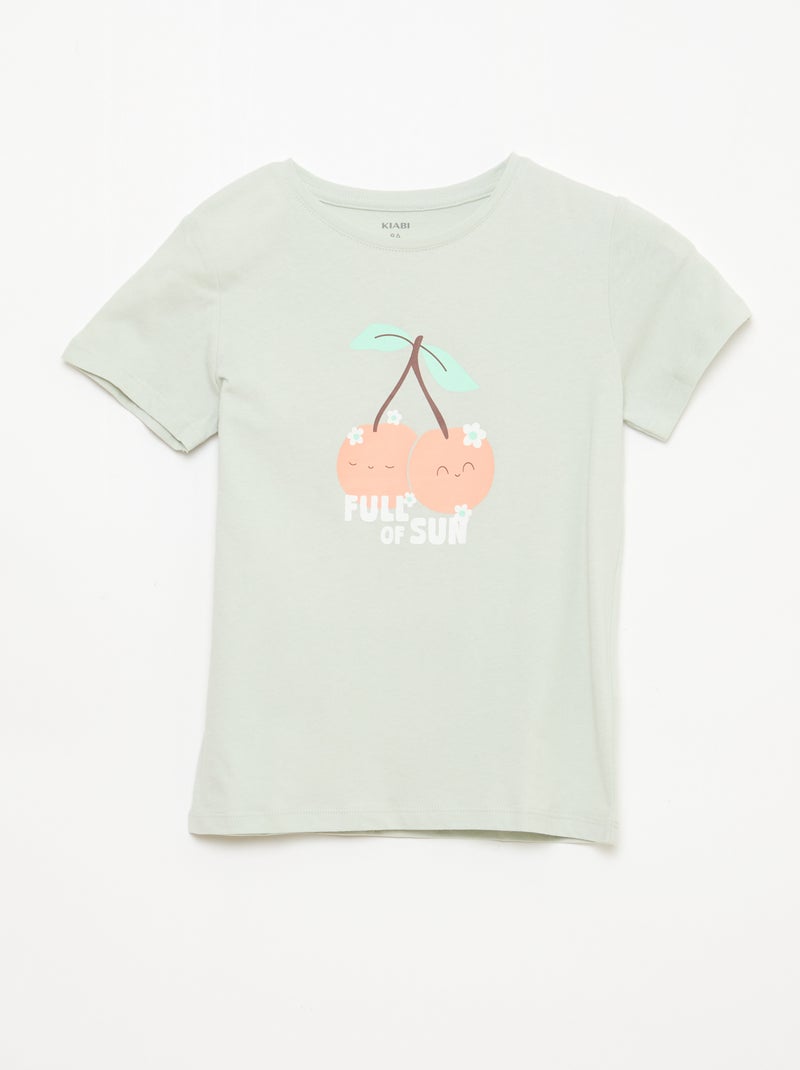 Setje met 3 T-shirts met korte mouw Groen - Kiabi
