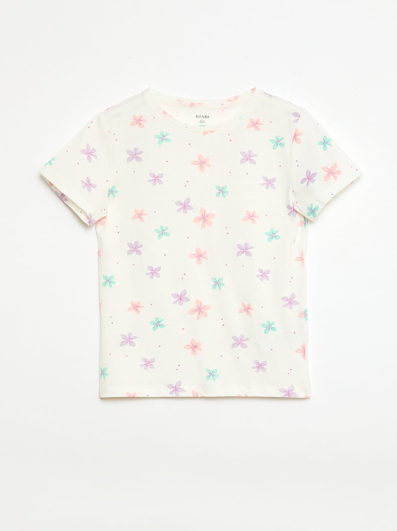 Setje met 3 T-shirts met korte mouw Paars - Kiabi
