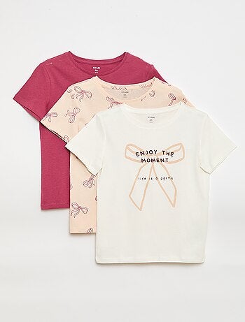 Setje met 3 T-shirts met korte mouw