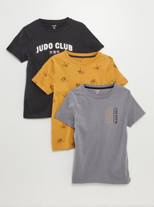 Setje met 3 T-shirts met korte mouw - Kiabi