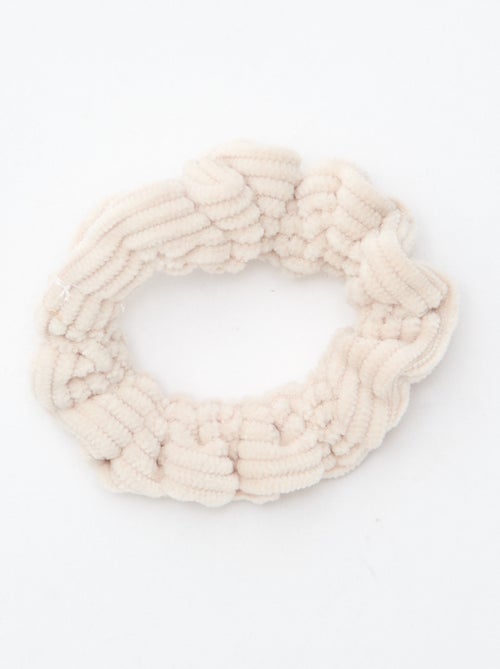 Setje met 4 fluwelen haarelastiekjes - Kiabi