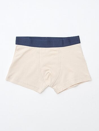 Setje met 5 effen en bedrukte boxershorts