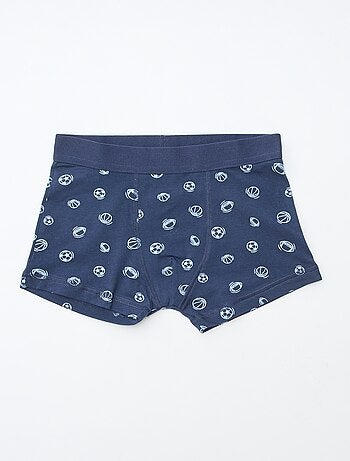 Setje met 5 effen en bedrukte boxershorts