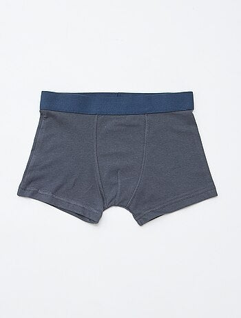 Setje met 5 effen en bedrukte boxershorts