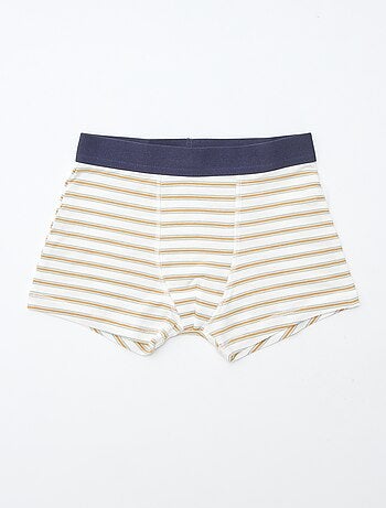 Setje met 5 effen en bedrukte boxershorts