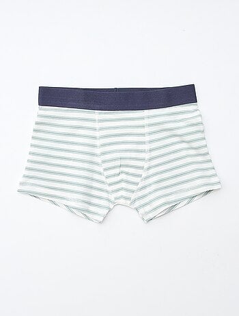 Setje met 5 effen en bedrukte boxershorts
