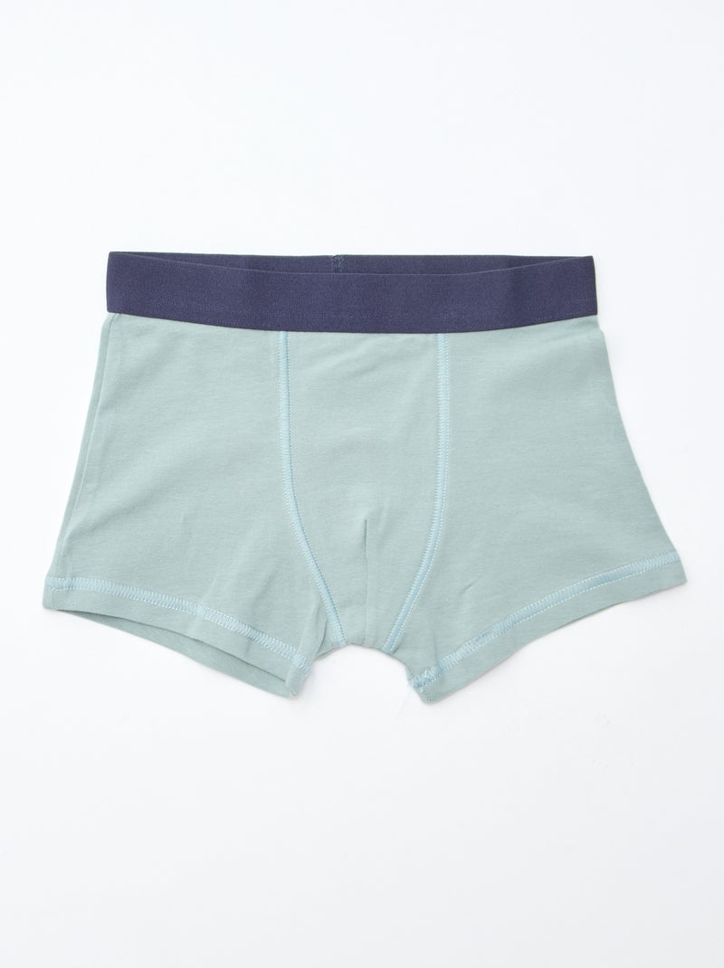 Setje met 5 effen en bedrukte boxershorts Oranje - Kiabi