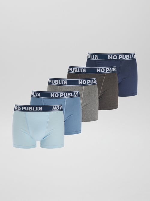 Setje met 5 effen 'No Publik'-boxershorts - Kiabi