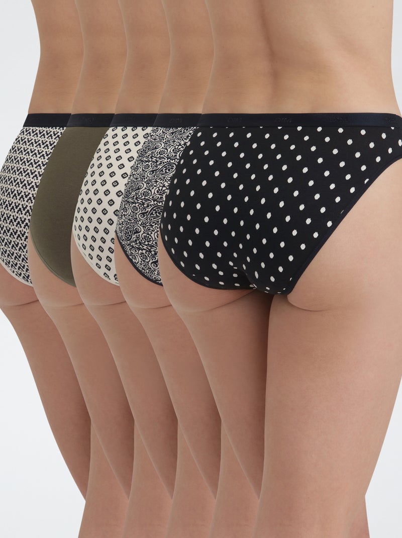 Setje met 5 onderbroekjes - DIM Pockets Biege - Kiabi