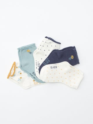 Setje met 5 paar sokken van stretchtricot