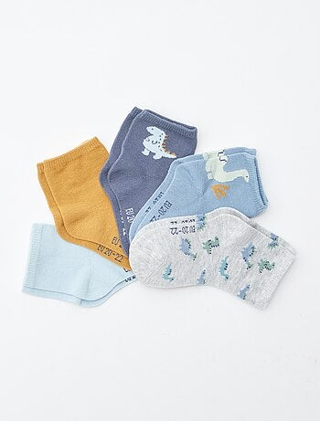 Setje met 5 paar sokken van stretchtricot