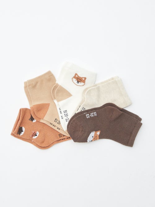 Setje met 5 paar sokken van stretchtricot - Kiabi