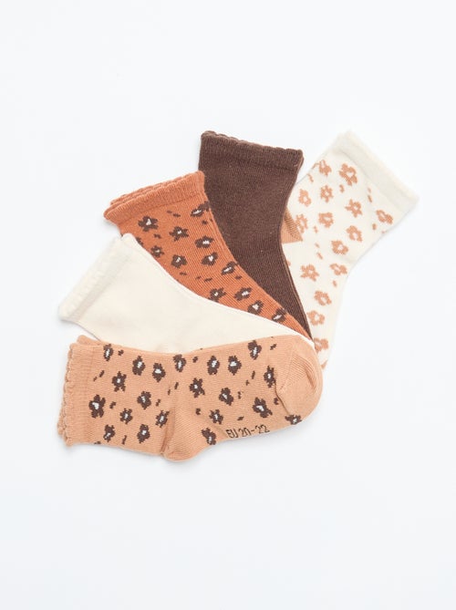 Setje met 5 paar sokken van stretchtricot - Kiabi