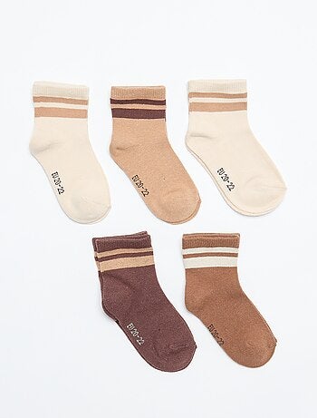 Setje met 5 paar sokken van stretchtricot