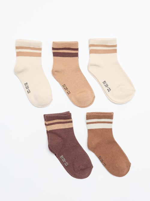 Setje met 5 paar sokken van stretchtricot - Kiabi