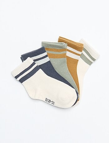 Setje met 5 paar sokken van stretchtricot