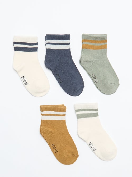 Setje met 5 paar sokken van stretchtricot - Kiabi