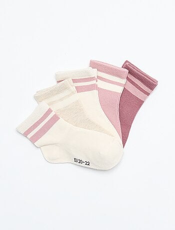 Setje met 5 paar sokken van stretchtricot