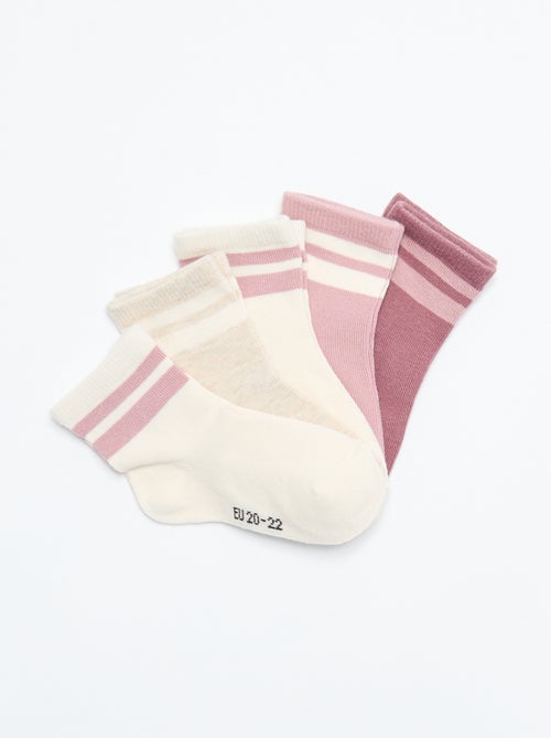 Setje met 5 paar sokken van stretchtricot - Kiabi