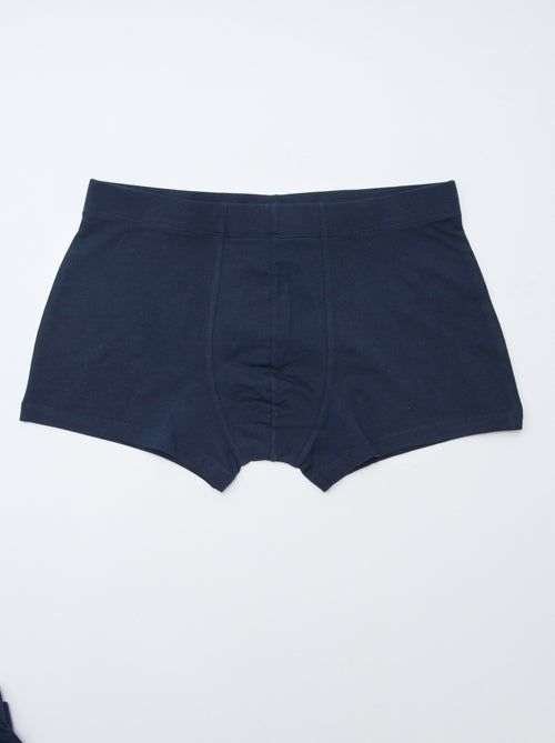 Setje met 7 boxershorts van stretchstof - Kiabi
