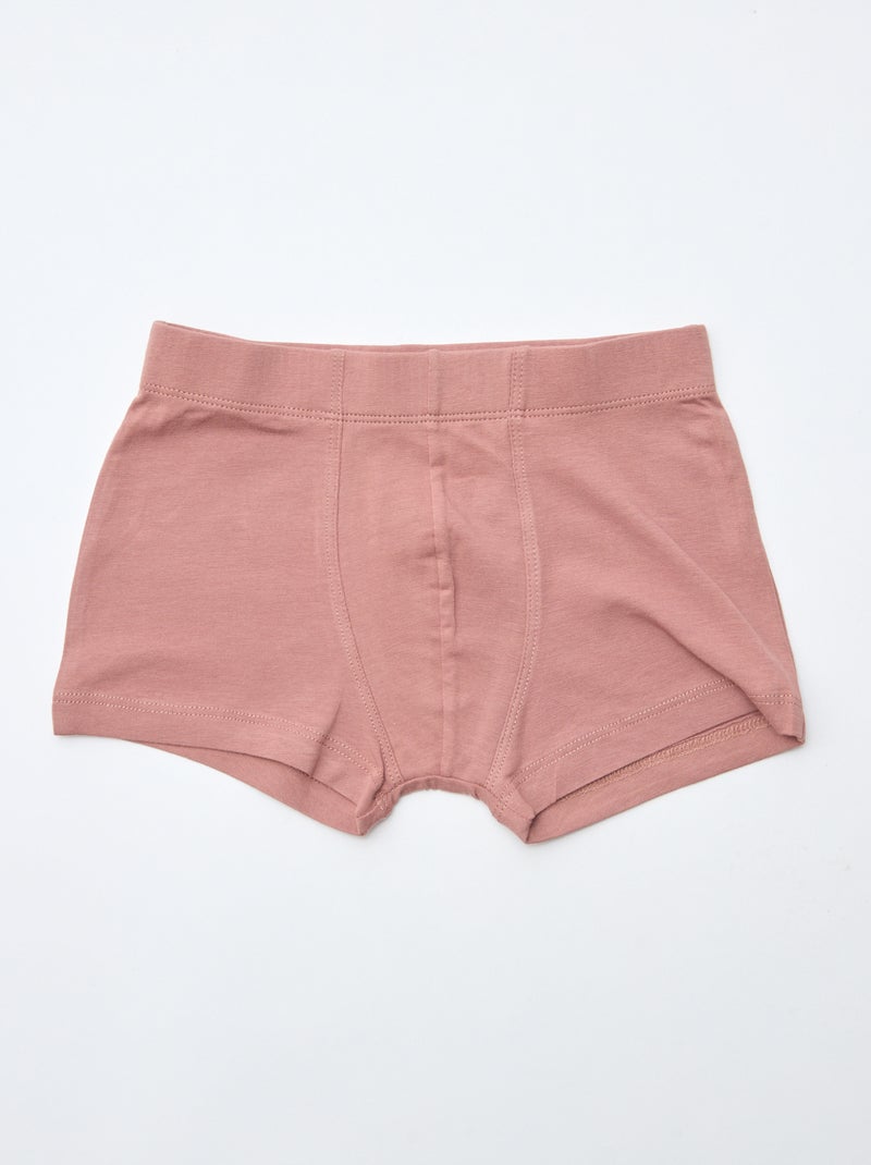 Setje met 7 katoenen boxershorts Bruin - Kiabi