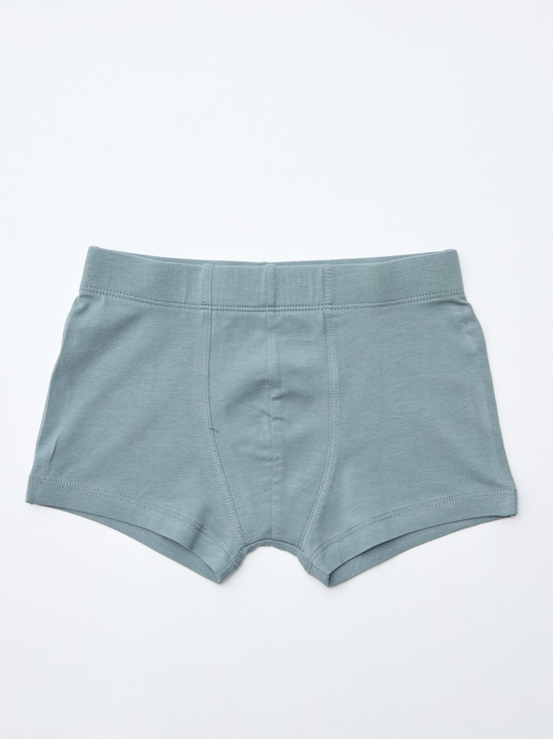 Setje met 7 katoenen boxershorts Bruin - Kiabi