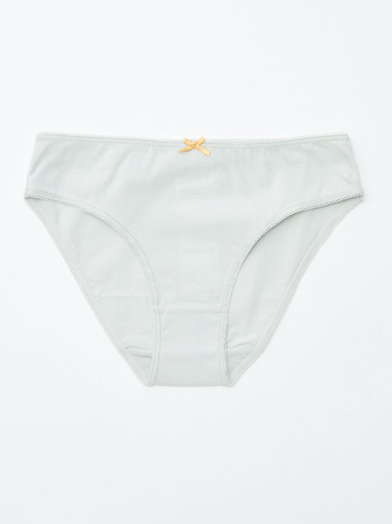 Setje met 7 slips Geel - Kiabi