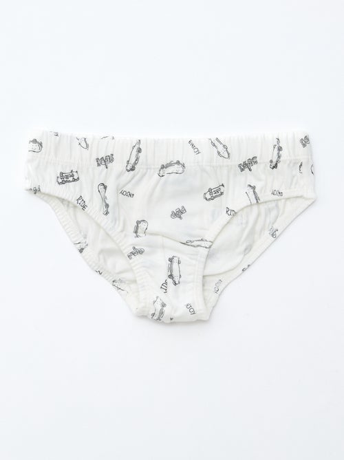 Setje met 7 slips met print - Kiabi