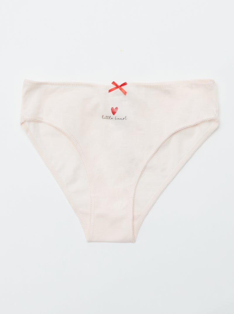 Setje met 7 slips ROOD - Kiabi