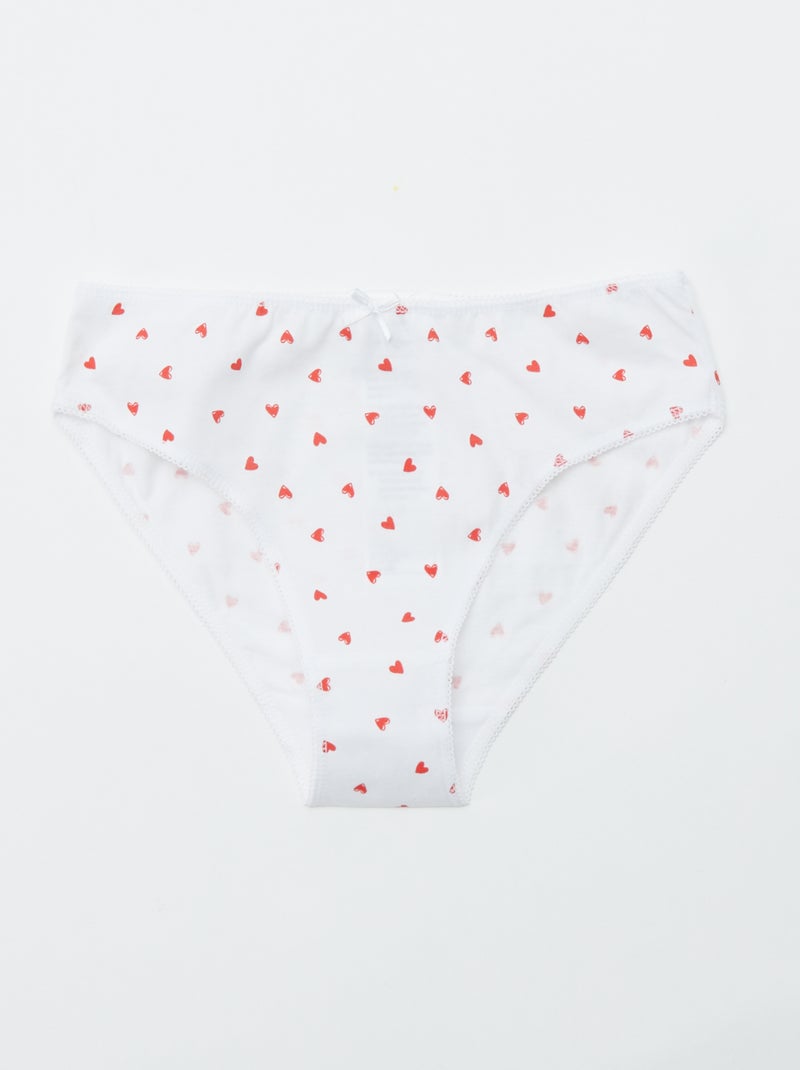 Setje met 7 slips ROOD - Kiabi