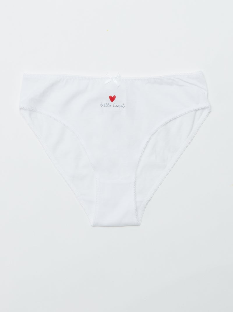 Setje met 7 slips ROOD - Kiabi