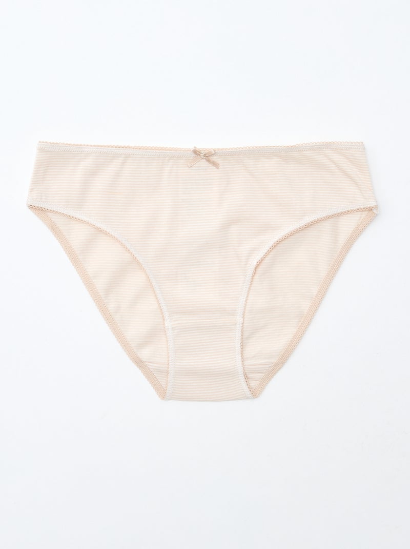Setje met 7 slips Rose - Kiabi