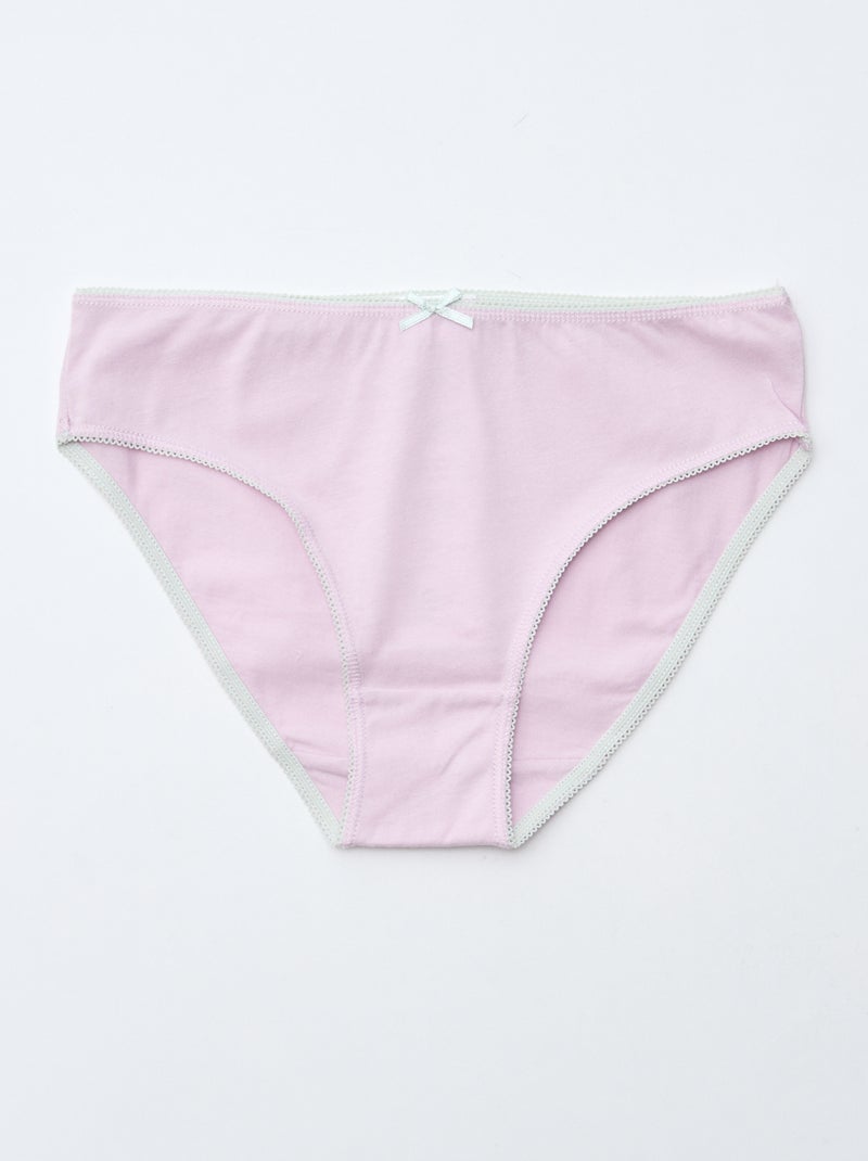 Setje met 7 slips Rose - Kiabi