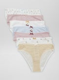 Setje met 7 slips WIT - Kiabi