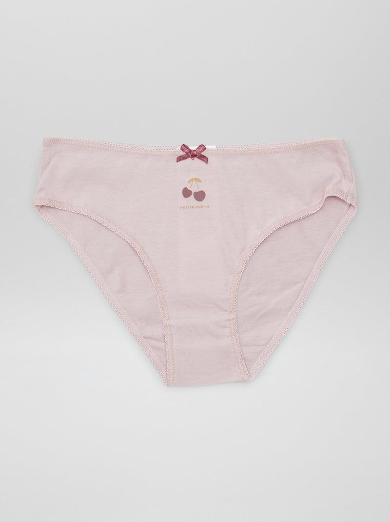Setje met 7 slips WIT - Kiabi