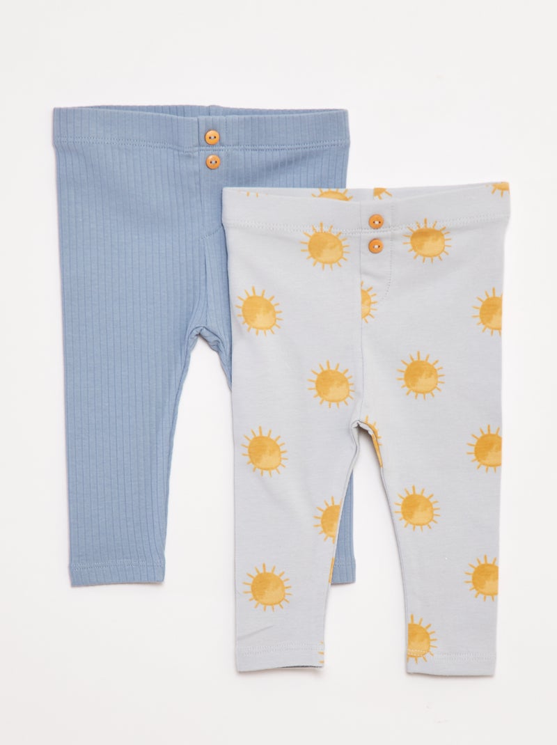 Setje met lange leggings Blauw - Kiabi