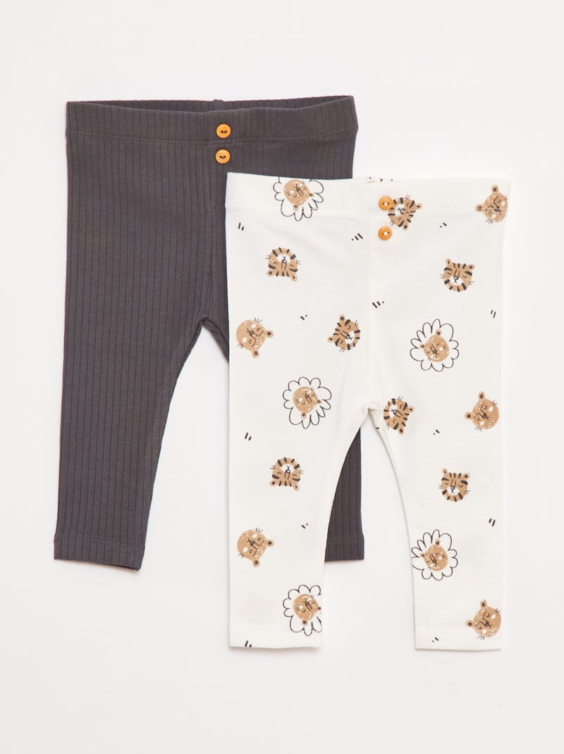 Setje met lange leggings Wit - Kiabi