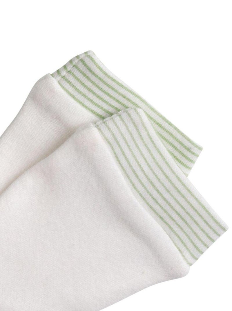 Setje met mutsje en wantjes voor baby's van katoen Groen - Kiabi