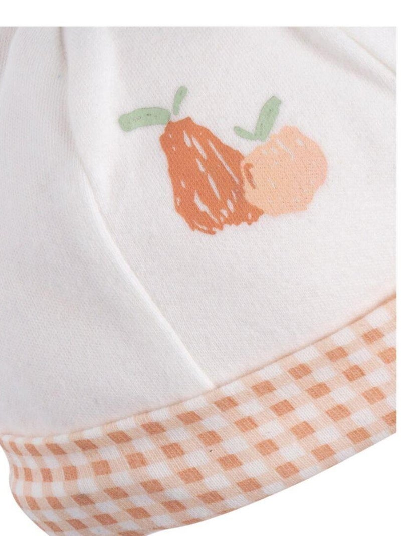 Setje met mutsje en wantjes voor baby's van katoen Wit Roze - Kiabi