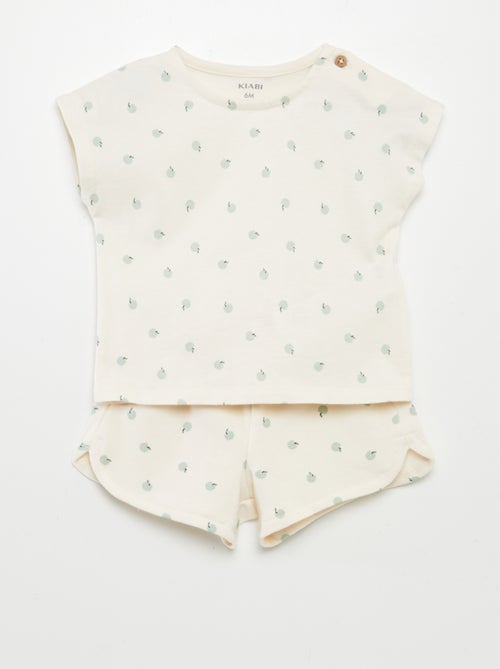 Setje met print - T-shirt + short - 2-delig - Kiabi