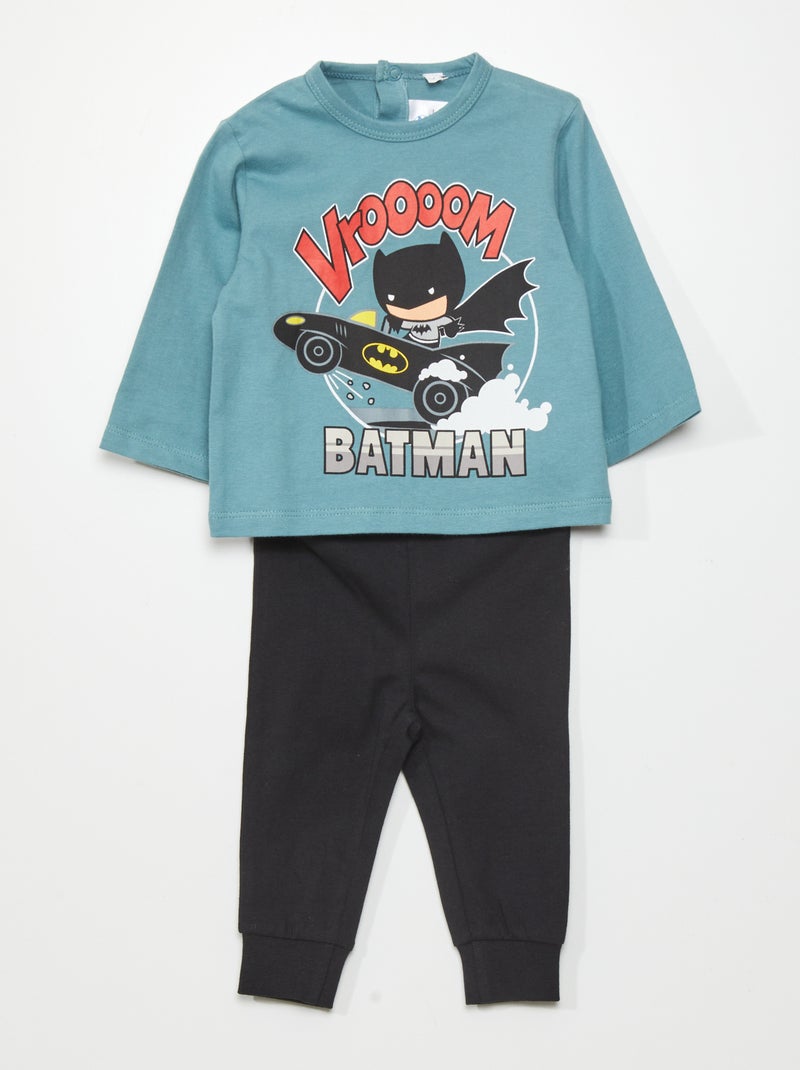 Setje met pyjamashirt + pyjamabroek 'Batman' - 2-delig BLAUW - Kiabi