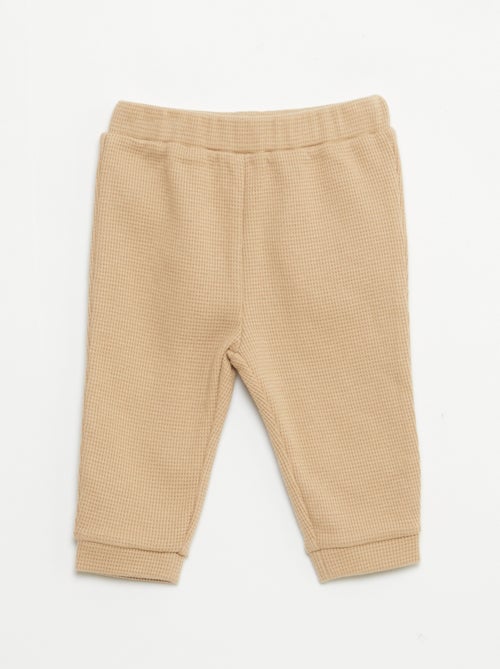 Setje met sweater + broek met honingraatstructuur - 2-delig - Kiabi