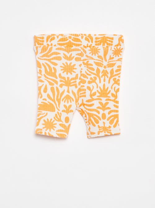 Setje met T-shirt + korte legging met print - Grafik Edition - Kiabi