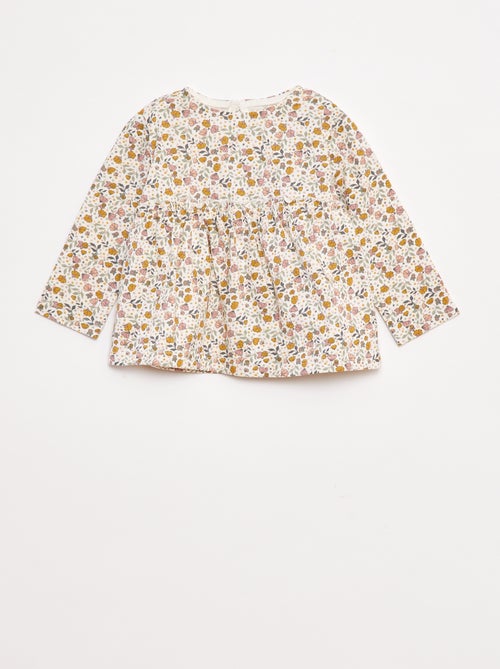 Setje met T-shirt + legging met ribbeltextuur - 2-delig - Kiabi